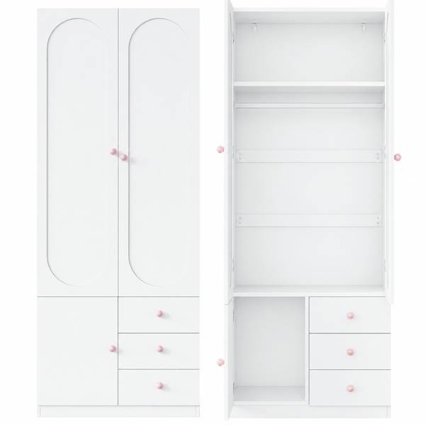 Kleiderschrank MUDBA48(2er Set) Breite: 160 cm