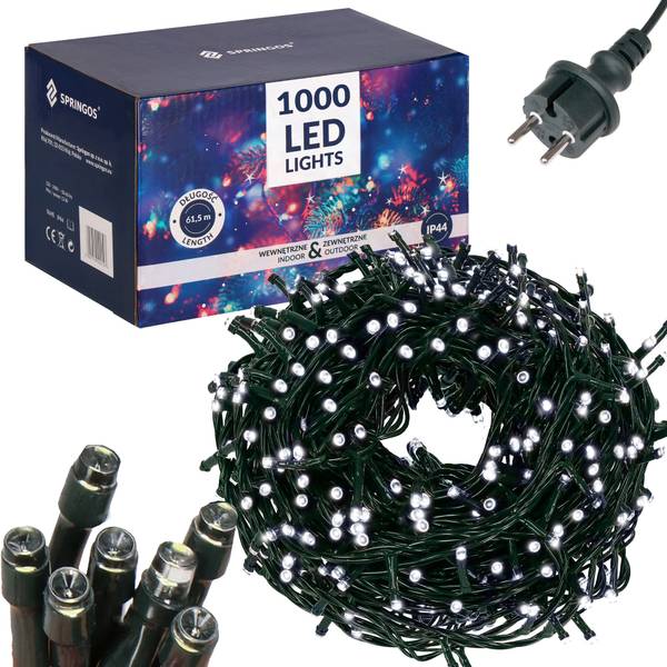 Lichterkette CL1501 Weiß - Kunststoff - 2 x 1 x 1215 cm