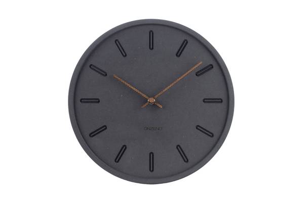 Wanduhr Wanduhren Zip Schwarz - Holzwerkstoff - 29 x 29 x 1 cm