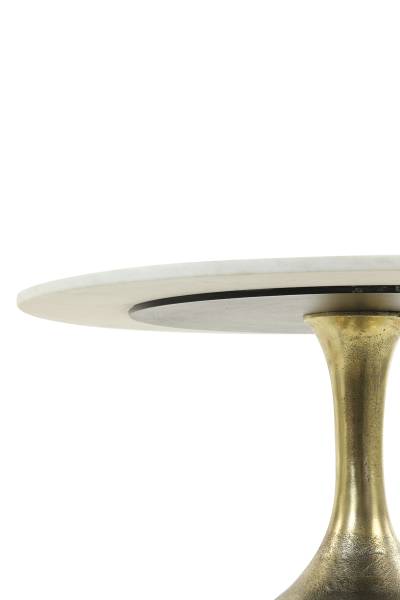 Couchtisch RICKERD Weiß - Metall - 76 x 36 x 76 cm