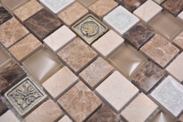 Mosaikfliesen 85-2FD Glas - 30 x 30 x 30 cm