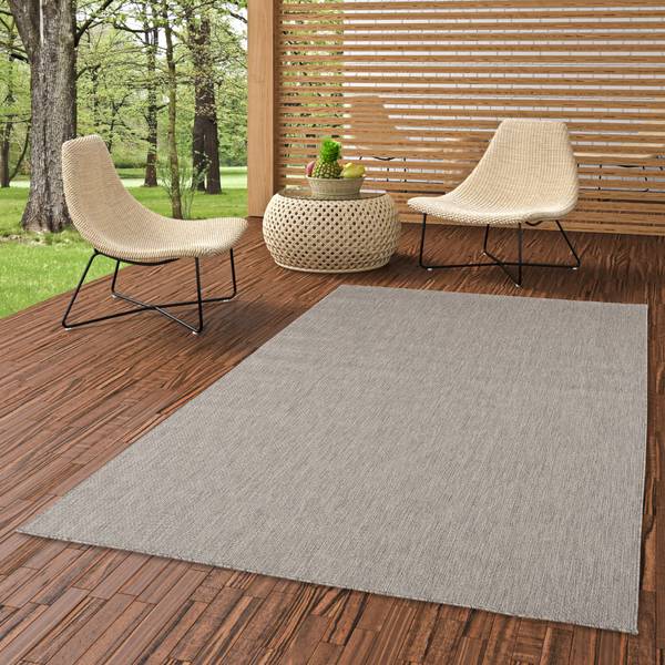 Tapis d’extérieur Valencia Mix Anthracite - 80 x 150 cm