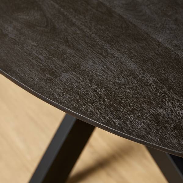 Esstisch BRANDY Schwarz - Massivholz - 210 x 76 x 100 cm