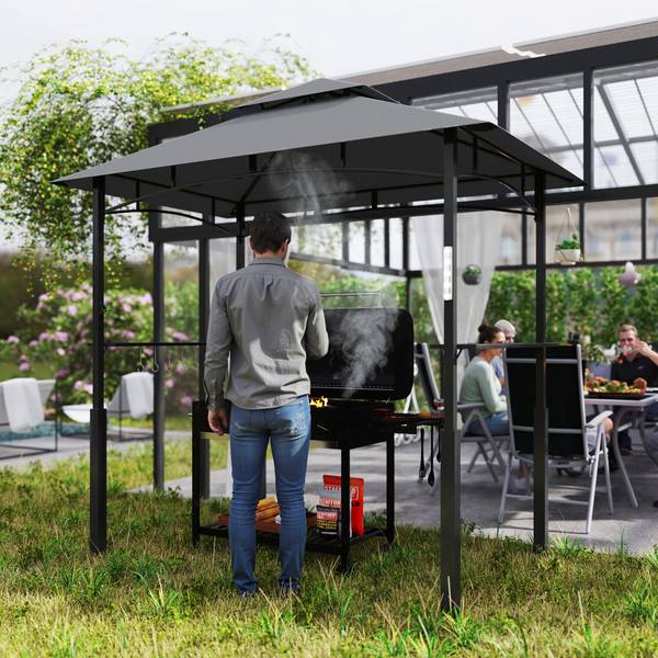 Barbecuepaviljoen 84C-537V00CG grijs - textiel - 148 x 248 x 243 cm