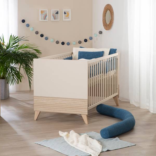 Babyzimmers-Set Sidney 2-teilig Beige - Holzwerkstoff