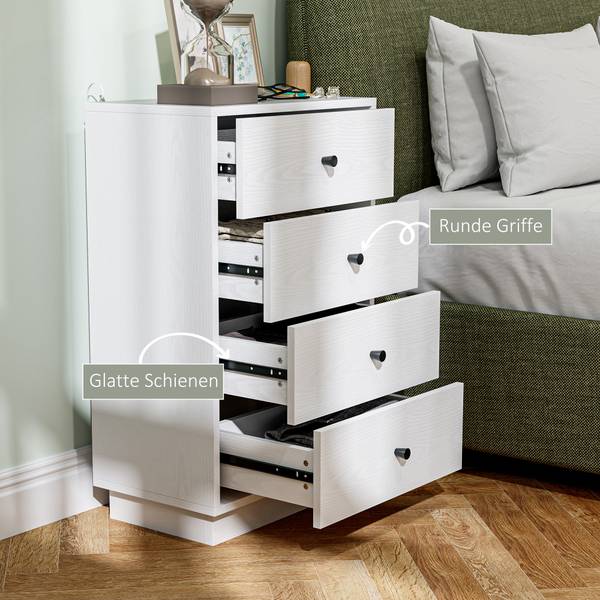 Commode 831-968V91WT wit - plaatmateriaal op houtbasis - 29 x 75 x 47 cm