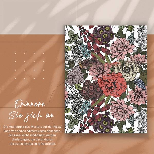 Teppich Verschiedene Blumen 36065 80 x 120 cm
