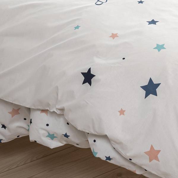 Bettwäsche Sterne Sweet Dreams Weiß - Textil - 135 x 200 x 1 cm