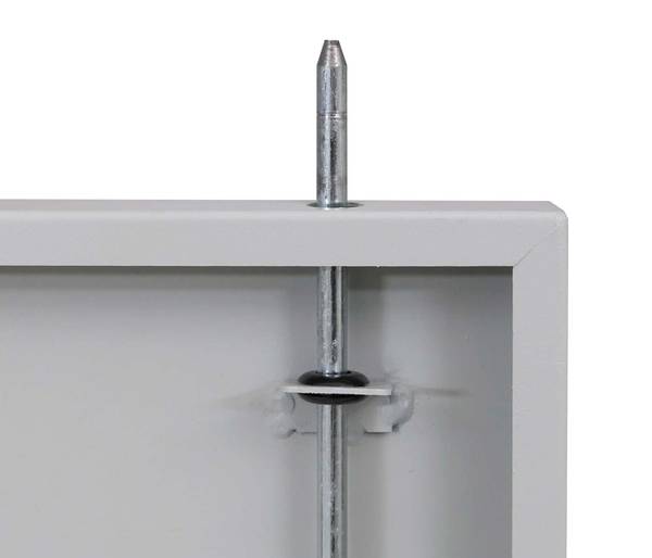 Fahrradgarage P93 Grau - Stahl - 148 x 124 x 208 cm