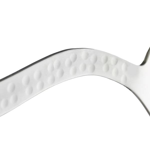 Salatschüssel mit Besteck Silber - Metall - 28 x 10 x 28 cm