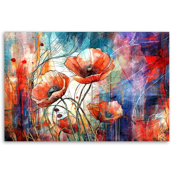 Canvas schilderij Abstracte kunst 120 x 80 cm