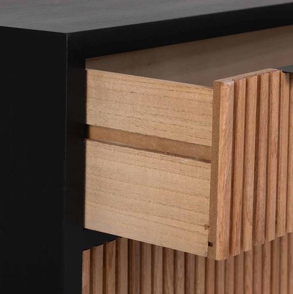 Kommode Saori Braun - Massivholz - 80 x 81 x 39 cm