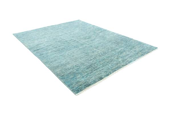 Designer Teppich Abstract Grün - Wolle - 215 x 1 x 270 cm