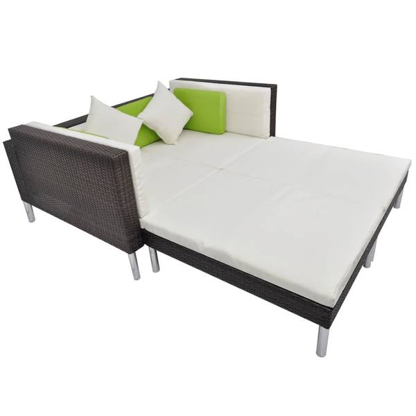 Gartenmöbel-Set 294024 (4-teilig) Braun - Polyester - Stahl - 68 x 29 x 100 cm