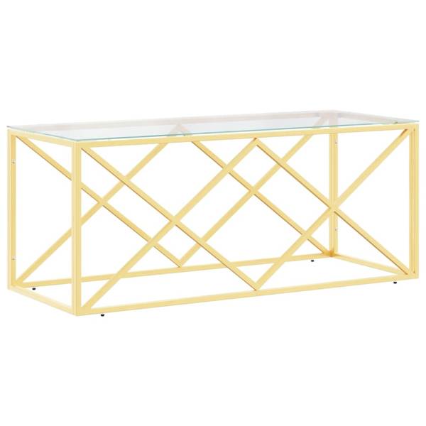 Couchtisch 3017577 Gold - Edelstahl - 110 x 45 x 45 cm