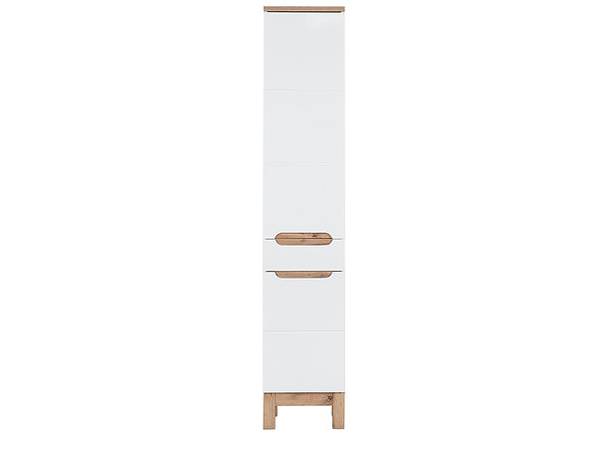Hochschrank BALI 35x33x187 Weiß - Melamin - 35 x 187 x 33 cm