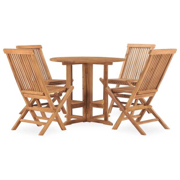Gartenmöbel-Set 3059977 (5-teilig) Braun - Teakholz - 90 x 75 x 90 cm