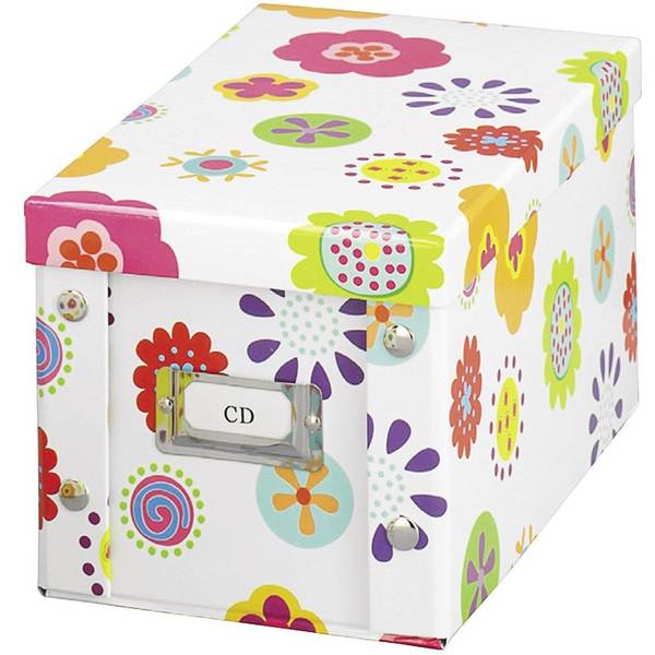 CD-Box "Kids", Pappe, Dekor Weiß
