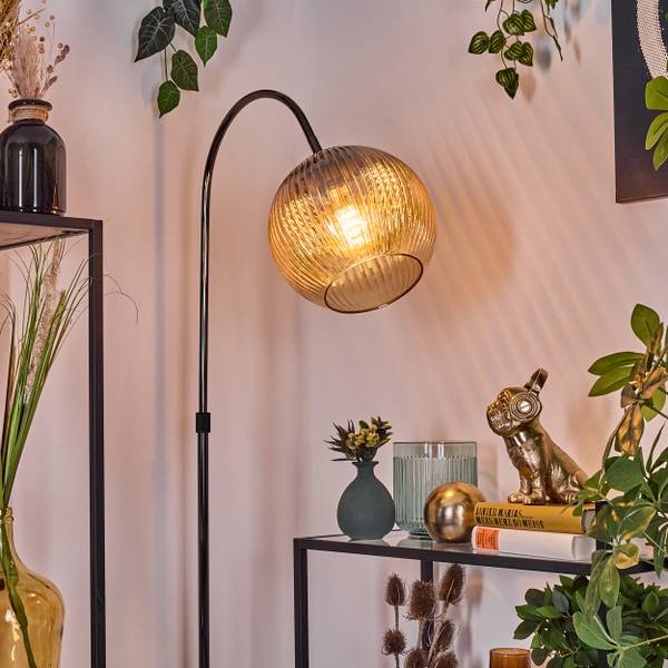 Stehlampe Cesaro Orange - Metall - 52 x 140 x 90 cm