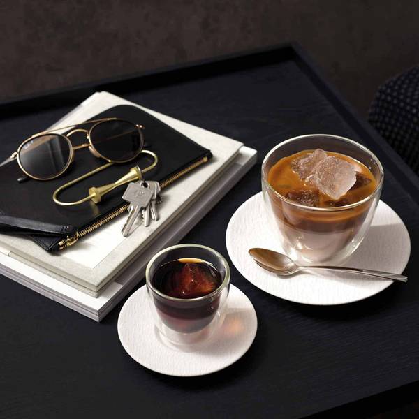 Café auLait-Set Manufacture Rock 12-tlg. Weiß - Glas - 18 x 12 x 18 cm