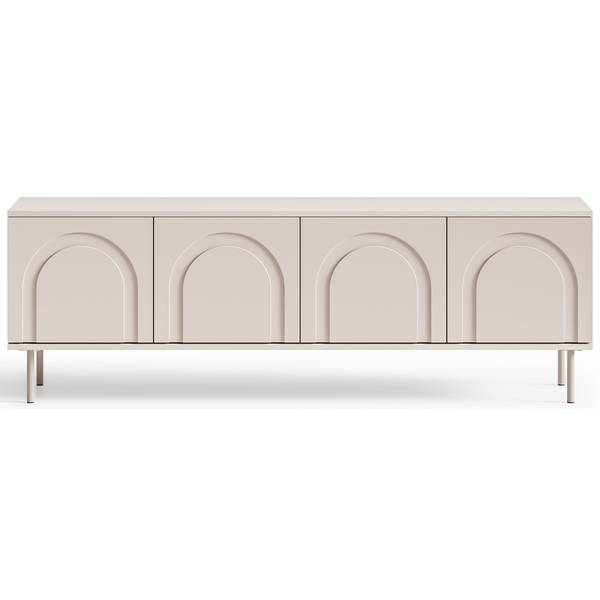 TV-Lowboard Orvella Grau - Holzwerkstoff - 160 x 53 x 34 cm