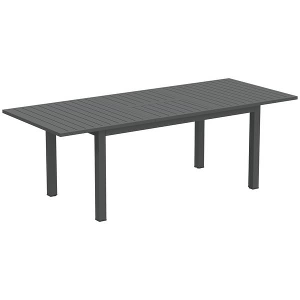 Gartentisch BB5356 Grau - Metall - 90 x 73 x 220 cm