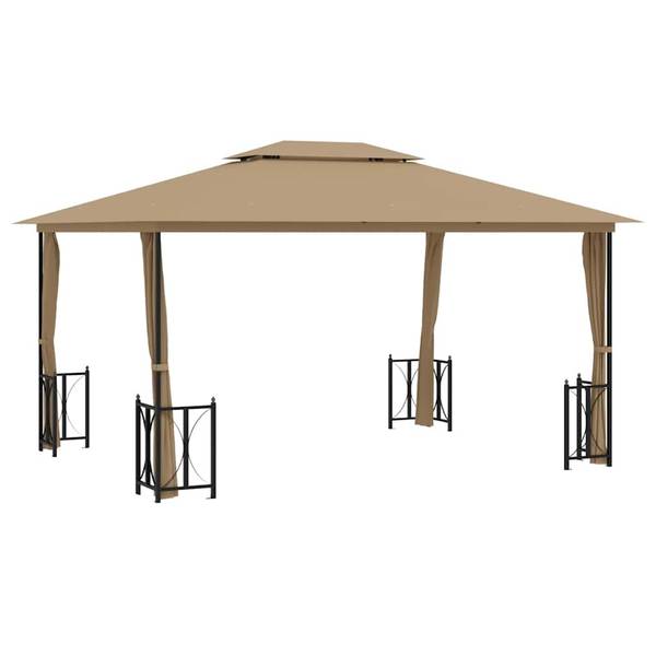 Pavillon 3012228 Taupe - Breite: 400 cm
