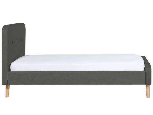 Lit simple RENNES Marron - Gris foncé - Gris