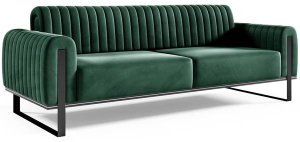 3-Sitzer-Sofa PARISSA Grün - Breite: 228 cm