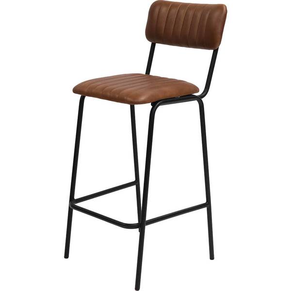 Barhocker Diner Braun - Metall - 47 x 112 x 46 cm