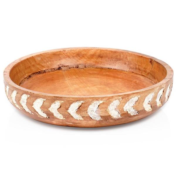 Schüssel 259690 Braun - Massivholz - 31 x 7 x 31 cm