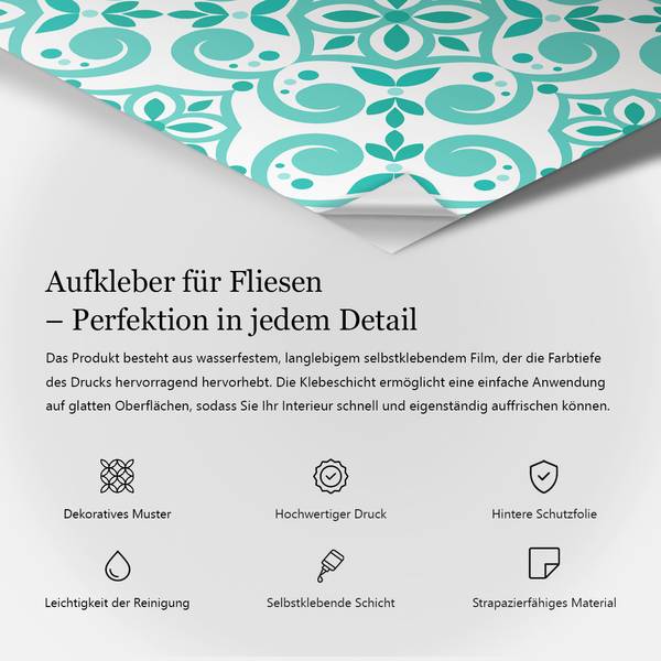 Fliesenaufkleber Gras (24er Set) 20 x 20 cm