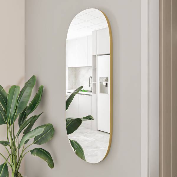 Spiegel Logi Gold - Glas - 45 x 85 x 3 cm