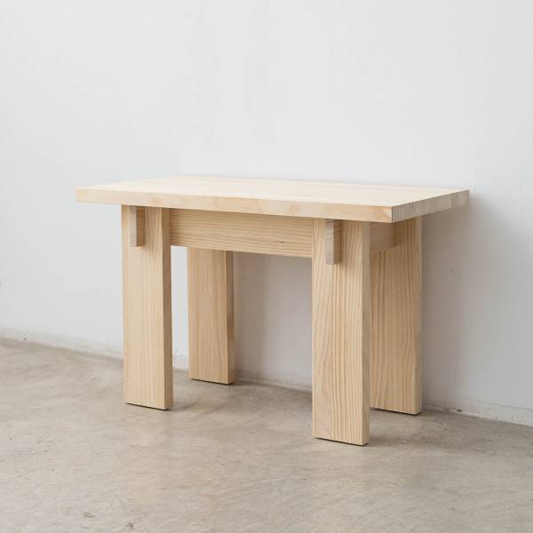 Bank kleine Begur Lackiert Braun - Kiefer - 75 x 46 x 35 cm