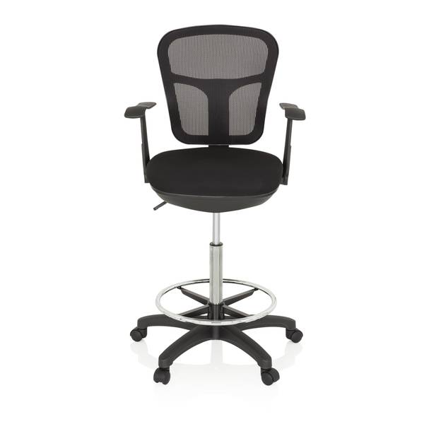 Counterstuhl TOP WORK 108 Schwarz - Polyester - 62 x 137 x 55 cm