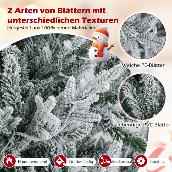 Künstlicher Weihnachtsbaum CM25167DE-7 Grün - Metall - 156 x 210 x 156 cm