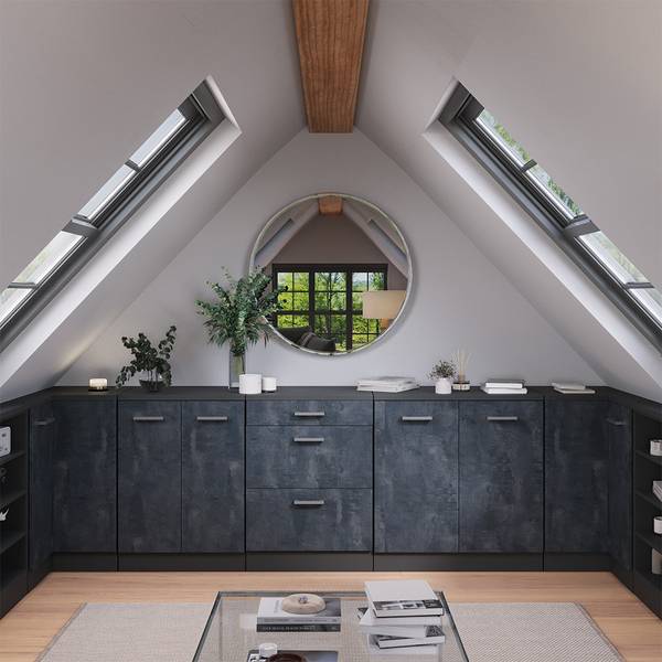 Erweiterungskommode Rion 60758 Grau - Chrom - 60 x 84 x 46 cm