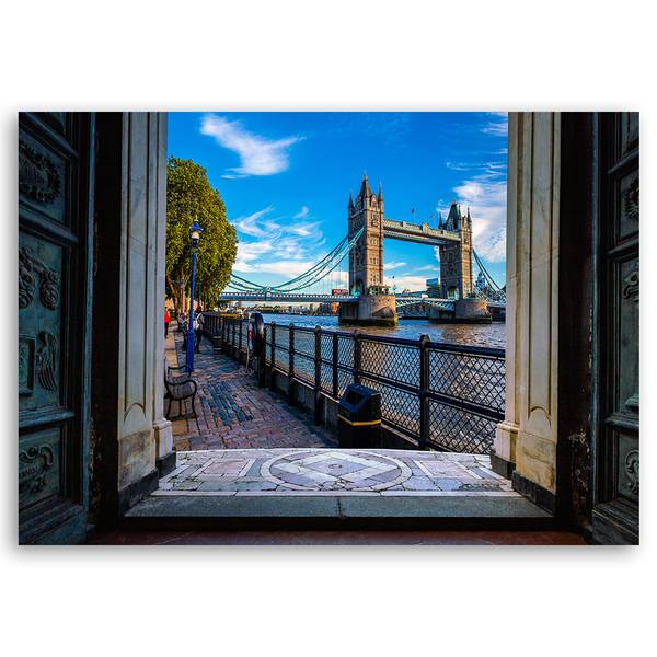 Tableau déco vue sur tower bridge 90 x 60 cm