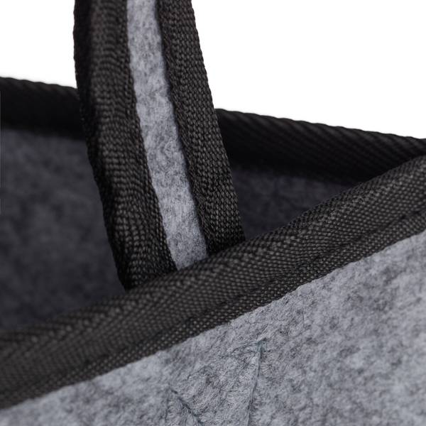 6 x Flaschentasche Filz anthrazit Schwarz - Grau - Filz - 24 x 45 x 24 cm