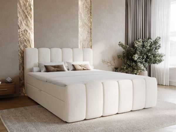 Boxspringbett CLOUD Beige - Liegefläche Breite: 180 cm