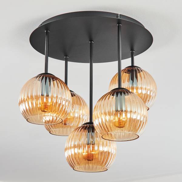 Deckenleuchte Cesaro Orange - Metall - 39 x 41 x 40 cm