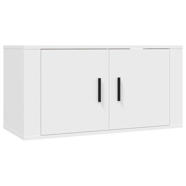 TV-Schrank 6er Set D427 Weiß - Holz teilmassiv - 35 x 40 x 80 cm