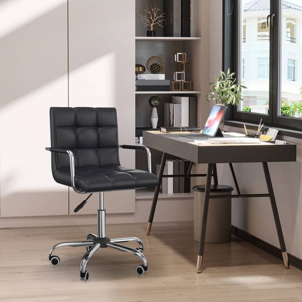 Bürostuhl mit Rollen 02-0697 Braun - Metall - 54 x 99 x 53 cm
