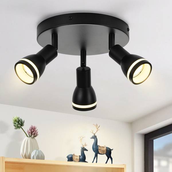 Deckenlampe Xyln ii Schwarz - 20 x 20 cm - Flammenanzahl: 1