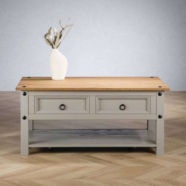 Couchtisch RAMON Grau - Kiefer - 100 x 45 x 60 cm