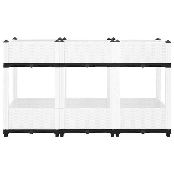 Hochbeet 3006706-2 Weiß - Tiefe: 120 cm