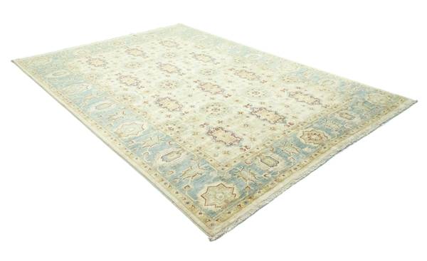Orientteppich Oriental Beige - Wolle - 204 x 1 x 296 cm