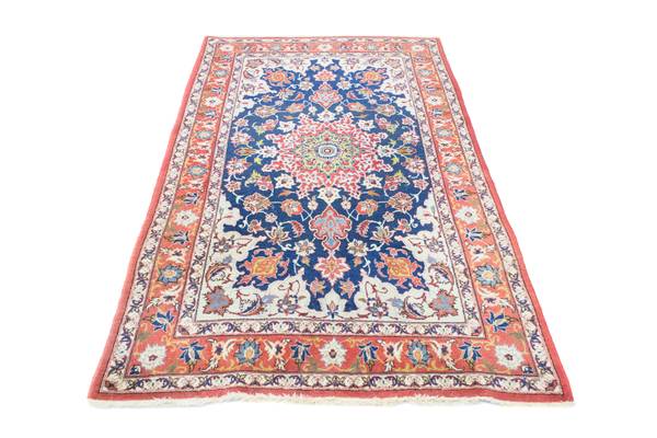 Orientteppich Oriental Blau - Wolle - 105 x 1 x 170 cm