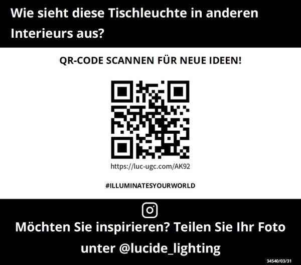 Tischlampe MIRASOL Weiß - Marmor - 25 x 37 x 25 cm