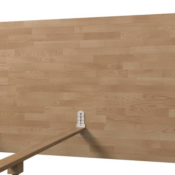 Bett WILMA Braun - Holz teilmassiv - 199 x 1 x 180 cm
